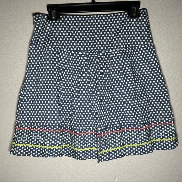 Fossil vintage polka dot embroidered cotton skirt women’s size small 4 - Picture 2 of 6